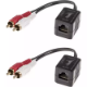 Picture of LINDY 70460 CAT-5/CAT-6 100M RCA STEREO AUDIO EXTENDER PACK 2 BLACK