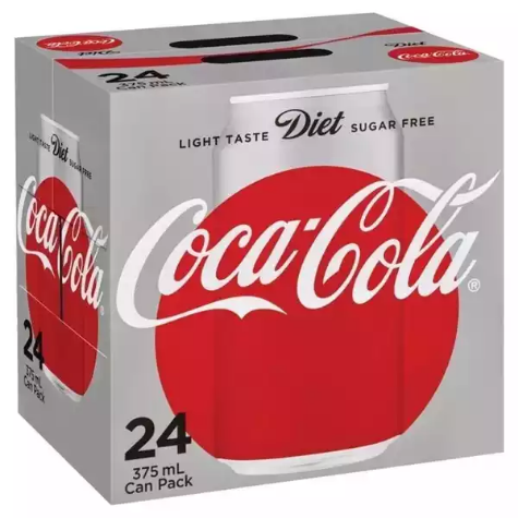 Picture of COCA-COLA DIET CANS 375ML CARTON 24
