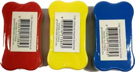 Picture of GNS WHITEBOARD ERASER SMALL MAGNETIC ASSORTED
