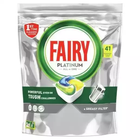 Picture of FAIRY PLATINUM ALL IN 1 DISHWASHER TABLETS LEMON PACK 41