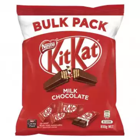 Picture of NESTLE KIT KAT FUN SIZE 850GM PACK 50