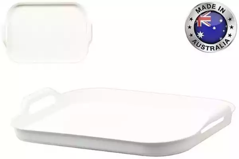 Picture of SERVING TRAY WITH HANDLES 300 X 430MM WHITE