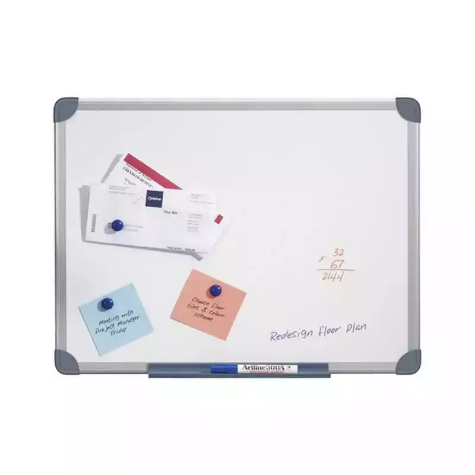 Picture of QUARTET SLIMLINE MAGNETIC WHITEBOARD 1200 X 900MM