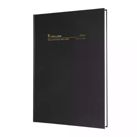 Picture of COLLINS 28M4.P99 FINANCIAL YEAR DIARY 2 DAYS TO PAGE A5 BLACK