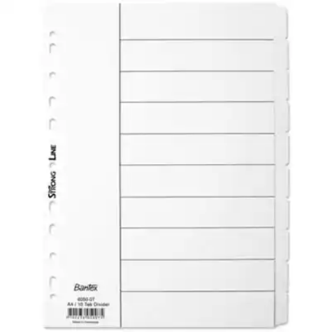 Picture of BANTEX MANILLA DIVIDER 10 CUT TAB A4 WHITE