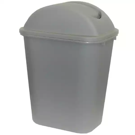 Picture of CLEANLINK RUBBISH BIN WITH LID 36 LITRE GREY