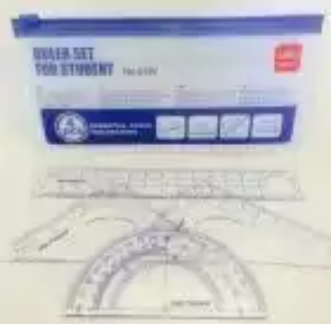Picture of DELI PROTRACTOR SET WITH 2 x SET SQUARES