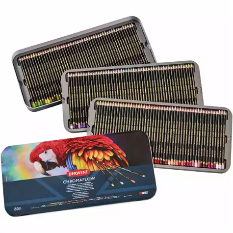 Picture of DERWENT CHROMAFLOW PENCILS TIN 150