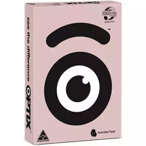 Picture of OPTIX COLOUR COPY PAPER A4 80GSM TULA PINK 500 SHEET