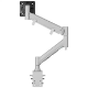 Picture of ATDEC FORTIS HEAVY DUTY DYNAMIC MONITOR ARM & DESK CLAMP FOR UP TO 49 INCH DISPLAYS SILVER