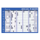 Picture of COLLINS YEAR PLANNER WP900D LAMINATED ROLL UP 686 X 990MM