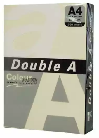 Picture of DOUBLE A COLOURS A4 COPY PAPER 80GSM IVORY PACK 500 SHEETS
