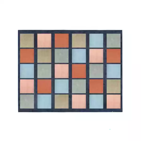 Picture of ELIZABETH RICHARDS COLOURS OF AUSTRALIA RUG SQUARES 4 X 3M NAVY