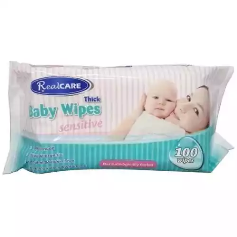 Picture of REAL CARE BABY WIPES PACK 100