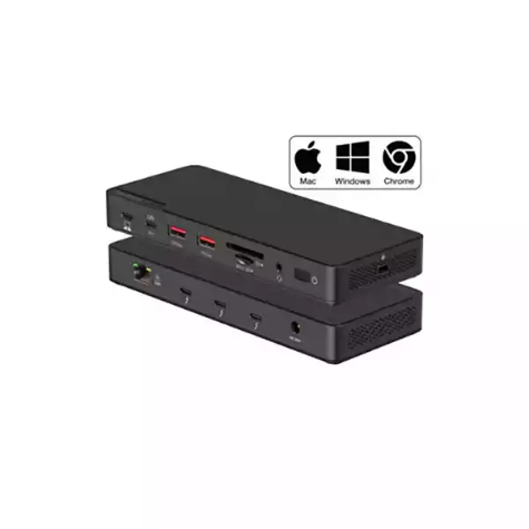 Picture of COMSOL THUNDERBOLT 4 DUAL MONITOR DOCKING STATION BLACK