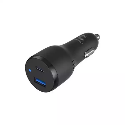 Picture of COMSOL 65W DUAL PORT LAPTOP CAR CHARGER + 1M USB-C CABLE BLACK