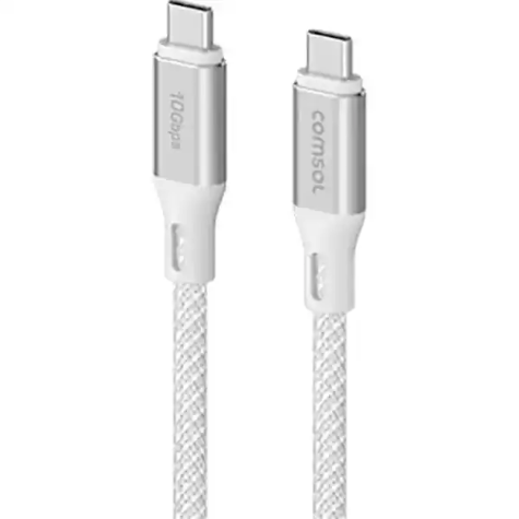 Picture of COMSOL SILICONE USB-C TO USB-CABLE 10GBPS 1.2M WHITE