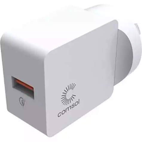 Picture of COMSOL SINGLE PORT USB WALL CHARGER WITH QC 3.0 18W WHITE
