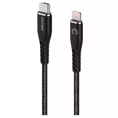 Picture of COMSOL USB-C TO LIGHTNING MFI CABLE 1.2M BLACK