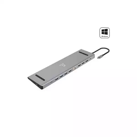 Picture of COMSOL USB-C TO TRIPLE 4K HDMI MONITOR DOCKING STATION GREY