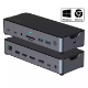Picture of COMSOL USB-C TRIPLE MONITOR USB-C 14 PORT DOCKING STATION BLACK