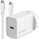 Picture of COMSOL USB-C WALL CHARGER 20W + 1.5M USB-C TO C CABLE WHITE