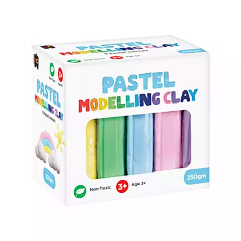 Picture of EDUCATIONAL COLOURS MODELLING CLAY PASTEL 250G ASSORTED