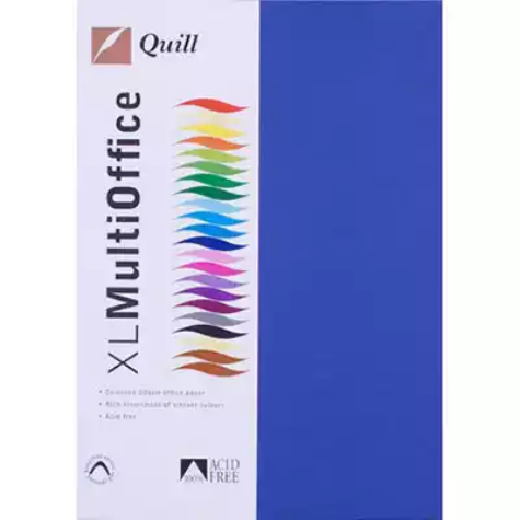 Picture of QUILL XL MULTIOFFICE COLOURED A4 COPY PAPER 80GSM ROYAL BLUE PACK 500 SHEETS