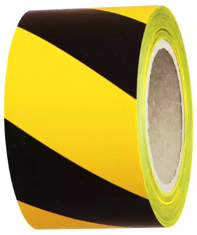 Picture of HUSKY BARRIER WARNING TAPE 560 75MM X 100M BLACK/YELLOW