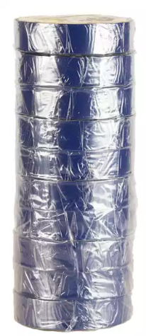 Picture of HUSKY PVC INSULATION TAPE 440 18MM X 20M BLUE PACK 10