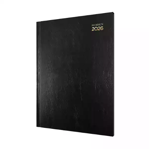 Picture of DEBDEN KYOTO 3201.P99 WEEK TO VIEW A4 BLACK