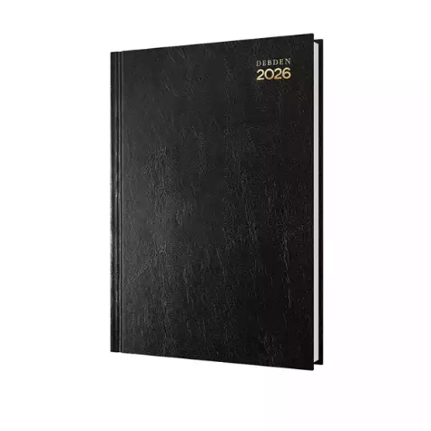 Picture of DEBDEN KYOTO 3301.P99 DAY TO PAGE A5 BLACK