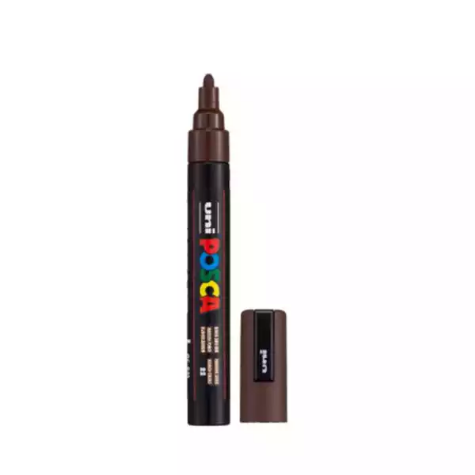 Picture of POSCA PC-5M PAINT MARKER BULLET MEDIUM 2.5MM DARK BROWN