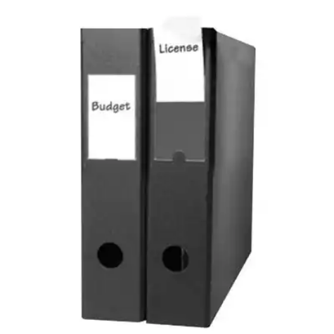 Picture of 3L SPINE LABEL HOLDERS 55 X 102MM CLEAR PACK 6