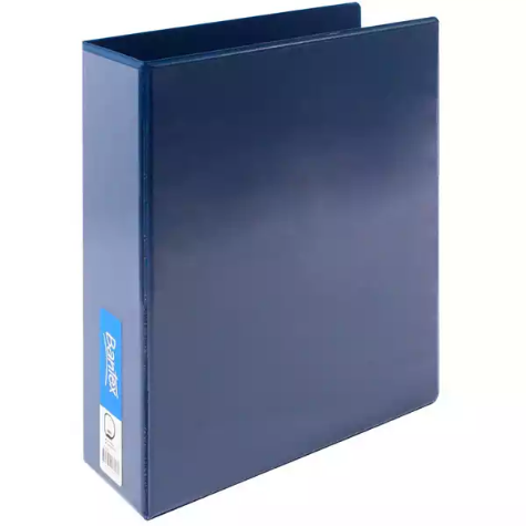 Picture of BANTEX INSERT RING BINDER 2D 65MM A4 BLUE