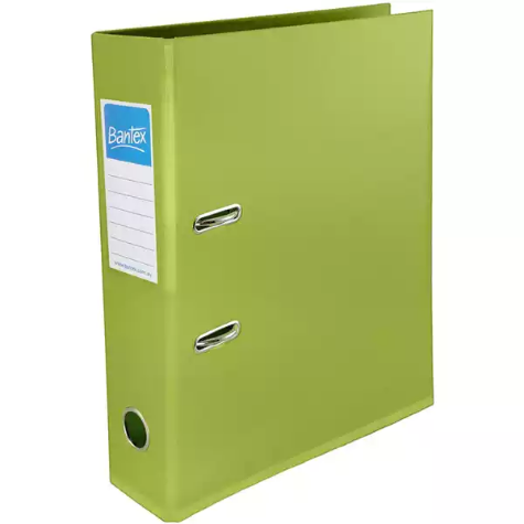 Picture of BANTEX LEVER ARCH FILE 70MM A4 OLIVE GREEN