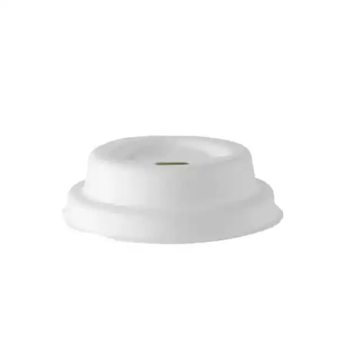 Picture of BIOPAK BIOCUP LID PLANT FIBRE 63MM WHITE PACK 50