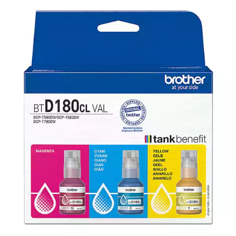Picture of BROTHER BTD180 INK CARTRIDGE VALUE PACK ASSORTED