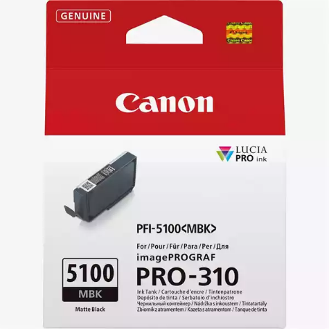 Picture of CANON PFI5100 INK CARTRIDGE MATTE BLACK