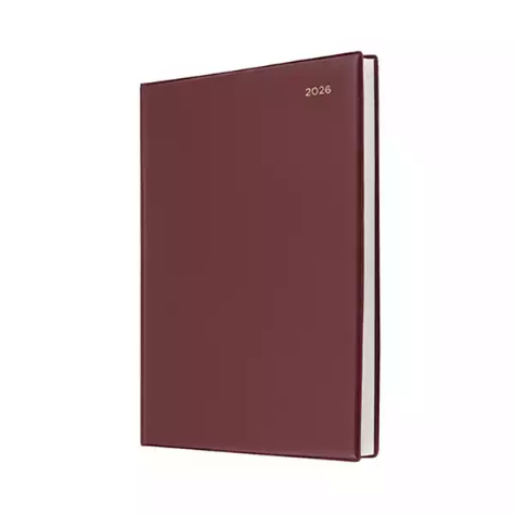 Picture of COLLINS BELMONT DESK 147.V78 DIARY A4 BURGUNDY