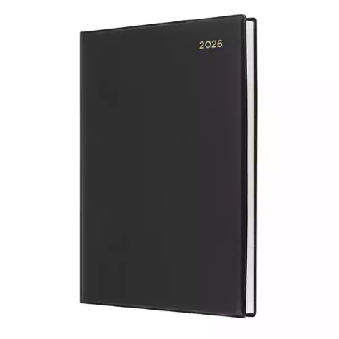 Picture of COLLINS BELMONT DESK QBA47.V99 DIARY WEEK TO VIEW QUARTO BLACK