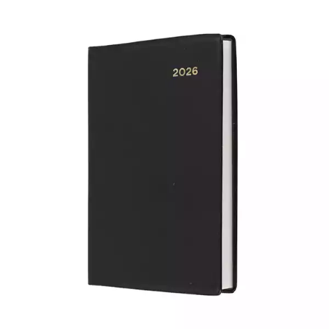 Picture of COLLINS BELMONT POCKET 237.V99 DIARY 2 DAYS TO PAGE A7 BLACK