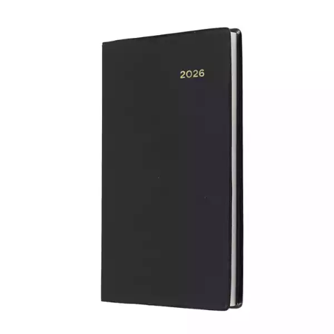 Picture of COLLINS BELMONT POCKET 357.V99 DIARY WEEK TO VIEW A7 BLACK