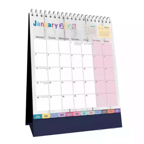 Picture of COLLINS BRIGHTON BTDC DESK CALENDAR MONTH TO VIEW 220 X 175MM