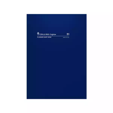 Picture of COLLINS COLPLAN 51.C59 EARLY EDITION PLANNER DIARY MONTH TO VIEW A4 BLUE