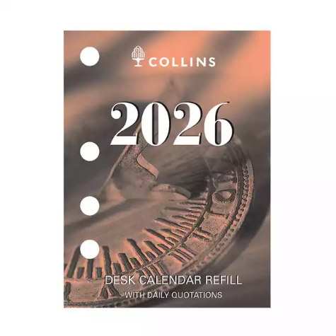 Picture of COLLINS DESK CALENDAR DCRS REFILL DAY TO PAGE SIDE PUNCH