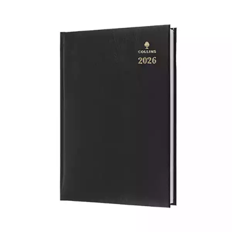 Picture of COLLINS STERLING 144.P99 DIARY DAY TO PAGE A4 BLACK