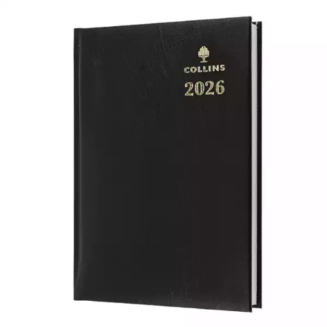 Picture of COLLINS STERLING 184.P99 DIARY DAY TO PAGE A5 BLACK