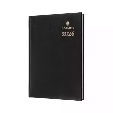 Picture of COLLINS STERLING 384.P99 DIARY WEEK TO VIEW A5 BLACK