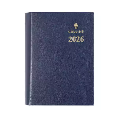 Picture of COLLINS STERLING POCKET 133P.P59 DIARY DAY TO PAGE WITH PENCIL A7 BLUE